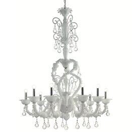 Ca' Rezzonico chandelier in white color