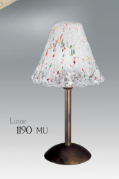 Table lamp with murrine