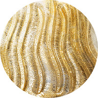 Sandblasted crystal with 24k gold