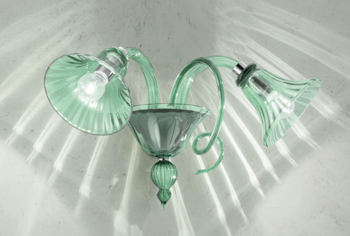 Wall light Eliakim in green color