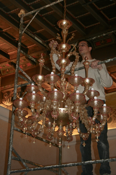 Installation of ornaments