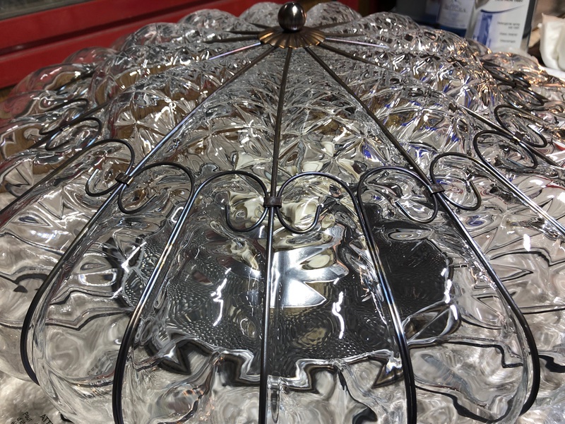 Venetian lantern in crystal ceiling light version