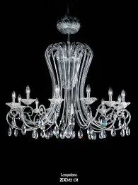 Crystalchandelier at five lights