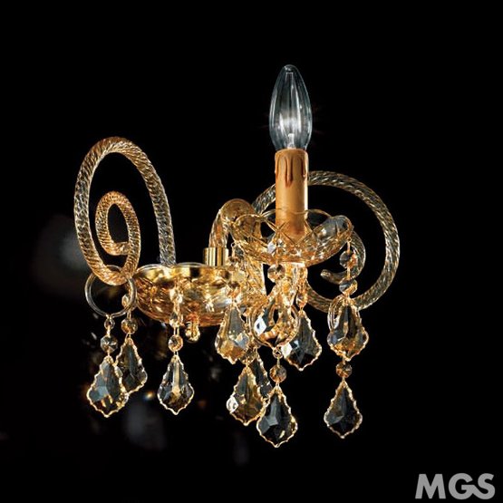 Bohemia Wall lights, Bohemia style sconce with amber decoration