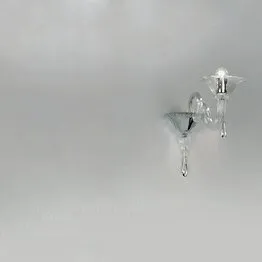 Crystal sconce at one light
