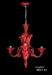 Black chandelier at three lights