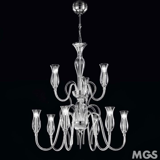Teodato Chandelier, Modern chandelier at nine lights
