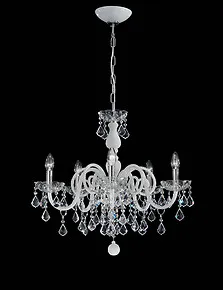 Red and crystal Bohemia style chandelier