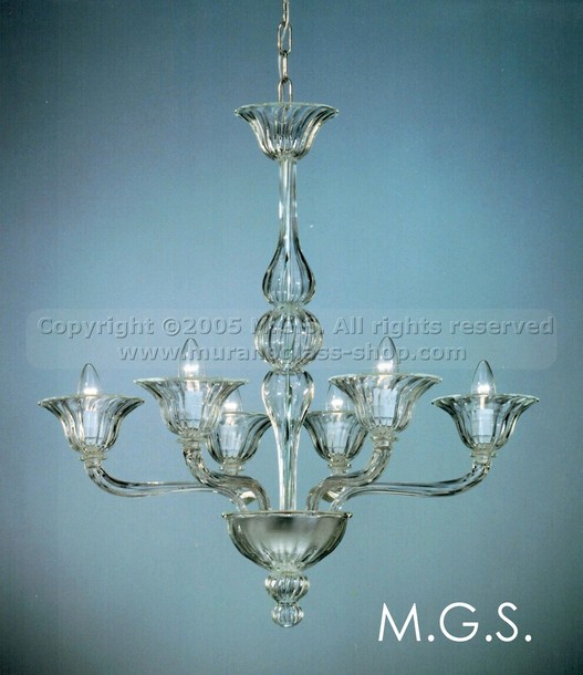 097 series Chandeliers, Crystalchandelier at six lights