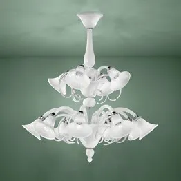 Twelve lights crystal and gold decoration chandelier