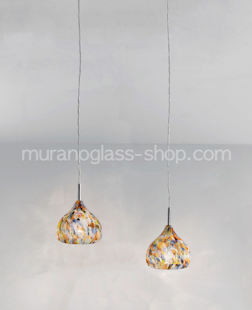 Sphera Suspended lamp, Modern suspended lamp with murrine