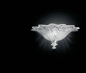 Wall light with crystal graniglia