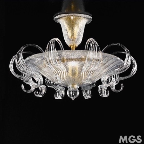 Leafs Ceiling light, Crystal ceiling lamp with leafs