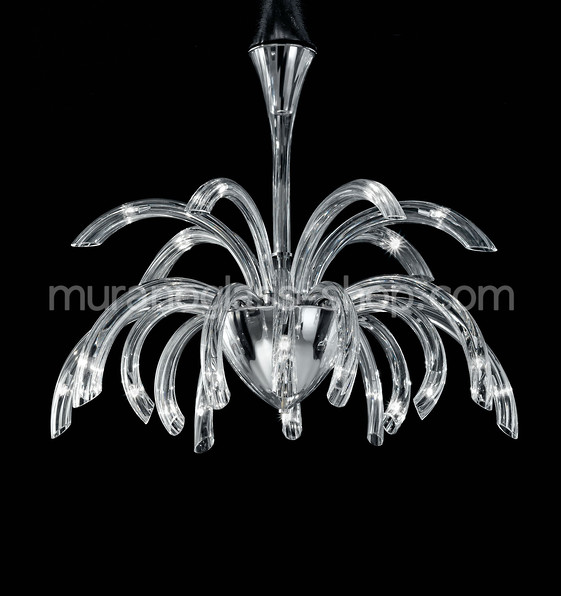 1202 series chandeliers, Modern chandelier in clear crystal