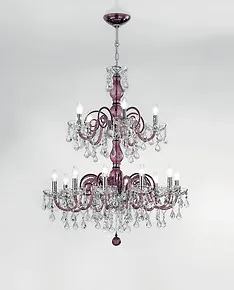 white color chandelier with crystal details