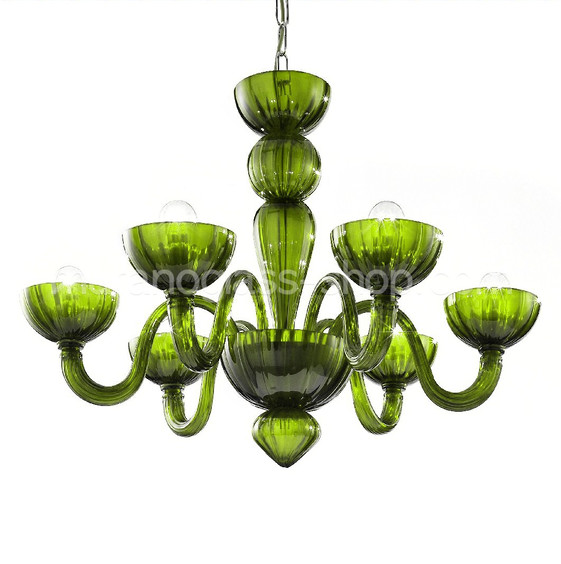 Nielsen Chandelier, Green color chandelier