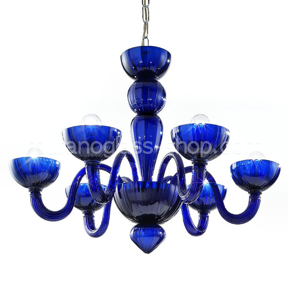 Nielsen Chandelier, Blue color chandelier