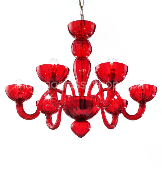 8067 series chandeliers, Red color chandelier