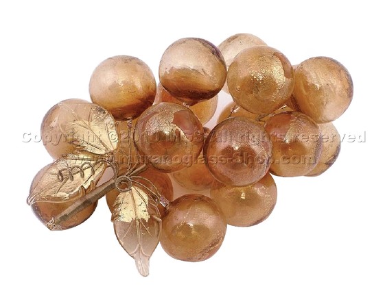 Bunch of grapes, Large bunch of grapes amber and gold