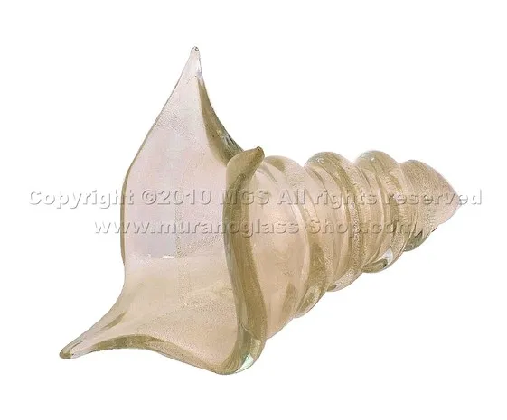 Cornucopia, Small Cornucopia in crystal decorated 24k gold