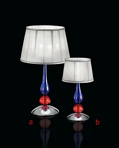 Multi colored table lamp