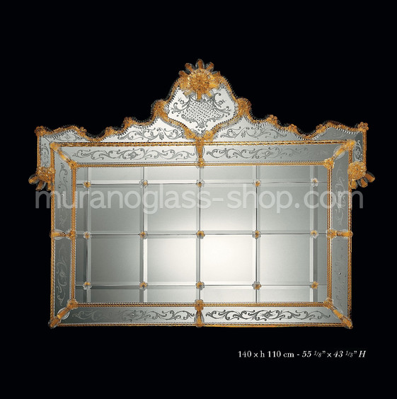 '600 Mirror - 0511 series, Horizontal mirror for fireplace