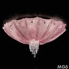 Amethyst ceiling lamp, mesh like working