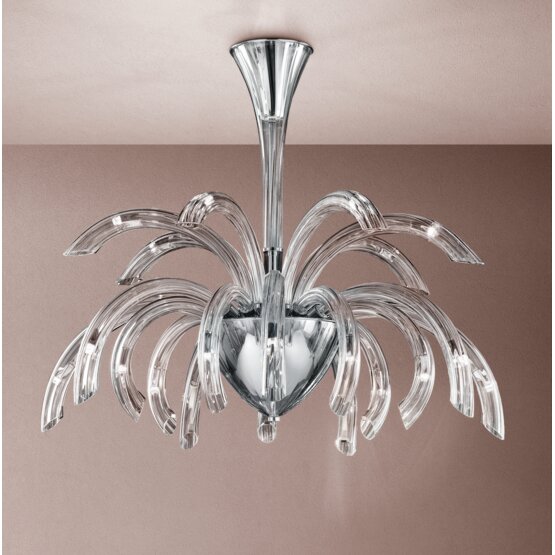 Phoenix Chandelier, Chandelier in clear crystal