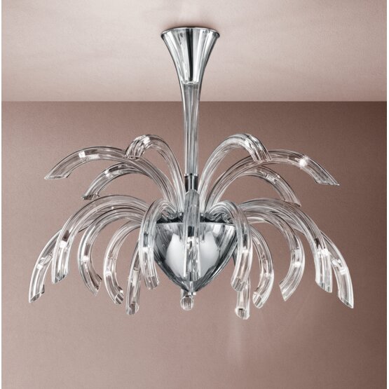 Phoenix Chandelier, Modern chandelier, 21 lights, crystal color
