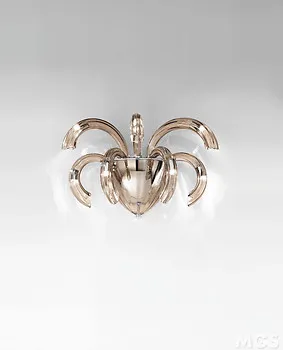 Crystal smoked wall lights
