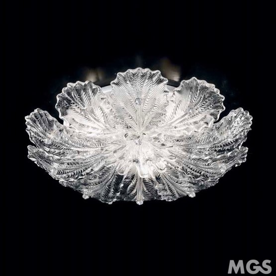 Bembo Ceiling light, Ceiling lamp with amber graniglia
