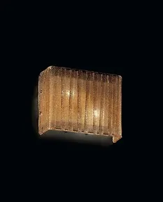 Ceiling lamp with amber graniglia