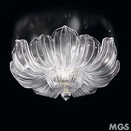 Amber graniglia ceiling lamp