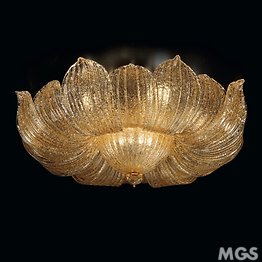 Amber graniglia ceiling lamp