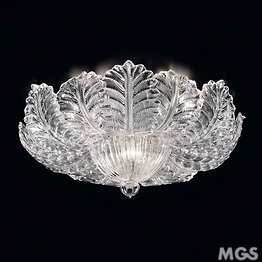 Amber graniglia ceiling lamp