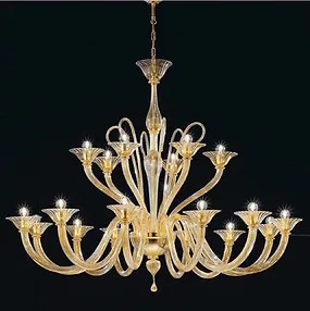Eighteen lights crystal chandelier