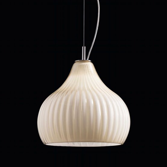Sphera Suspended lamp, Modern suspended lamp in ivory color