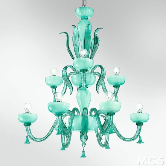 Foscari Chandelier, Chandelier in smoked crystal