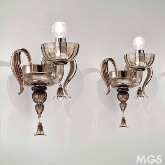 Foscari wall light, Wall light in crystal