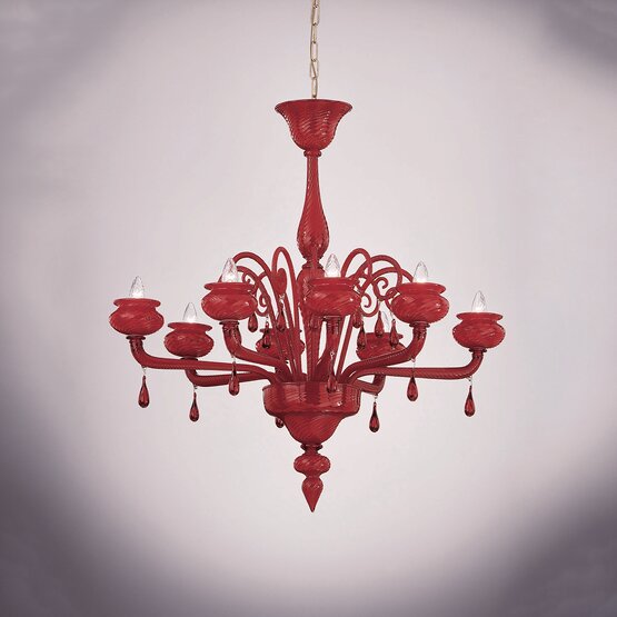 San Francisco Sunset, Red chandelier at eight lights