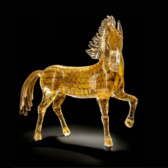 Trotting Horse, 24K Gold trotting Horse