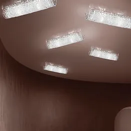 Wall light in crystal and 24k gold