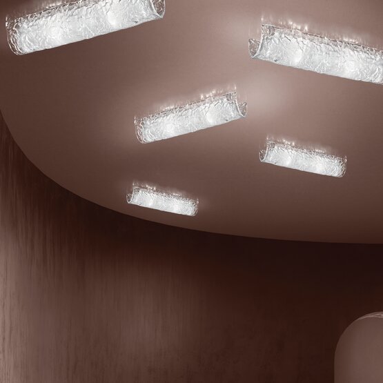 Orseolo Wall light, Wall light in opaque crystal