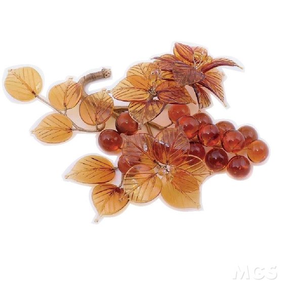Small table centerpiece, Small centerpiece in amber color