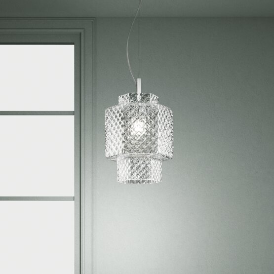 Casa Blanca suspended lamp, Cristal suspended lamp