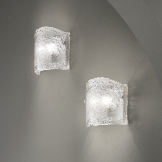 Orseolo Wall light, Wall light in opaque crystal