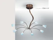 Chandelier Light blue opal