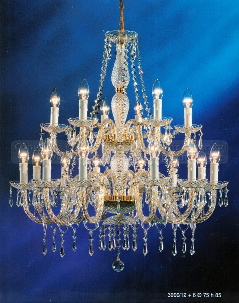 3900 Bohemia series chandeliers, Bohemia style chandelier at twelve lights