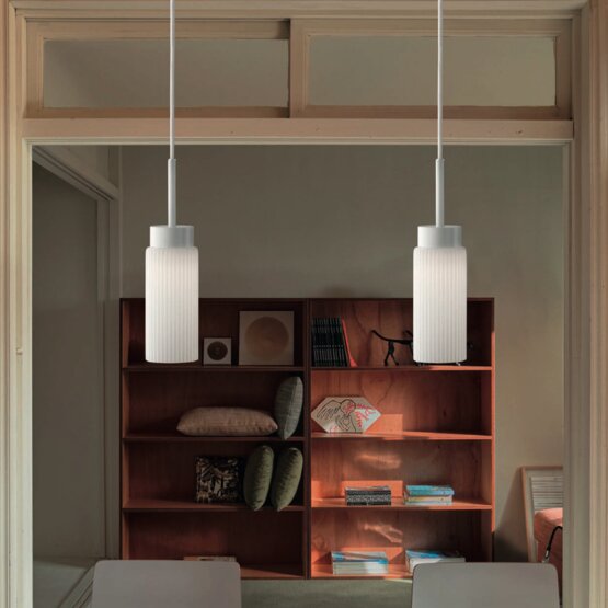 Korinthos suspended lamp, Suspended lamp in White milk