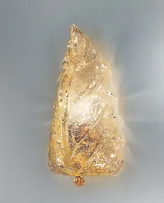 Wall light with amber graniglia